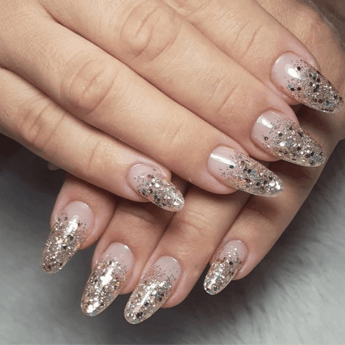 nail art com glitter