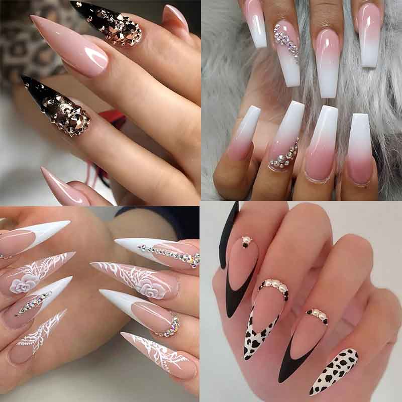 unhas acrigel minimalistas