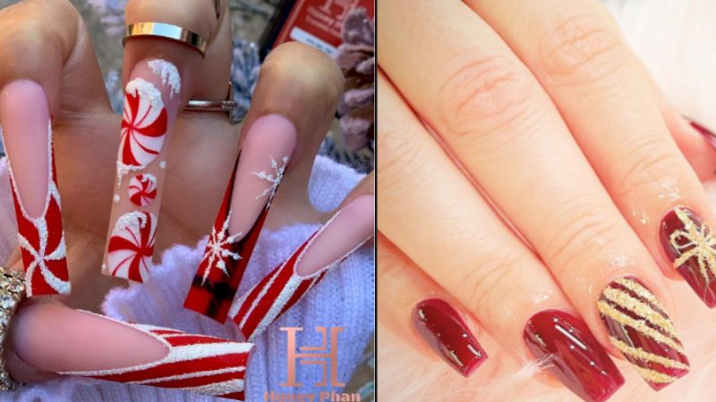 decoração de unhas para festas de fim de ano