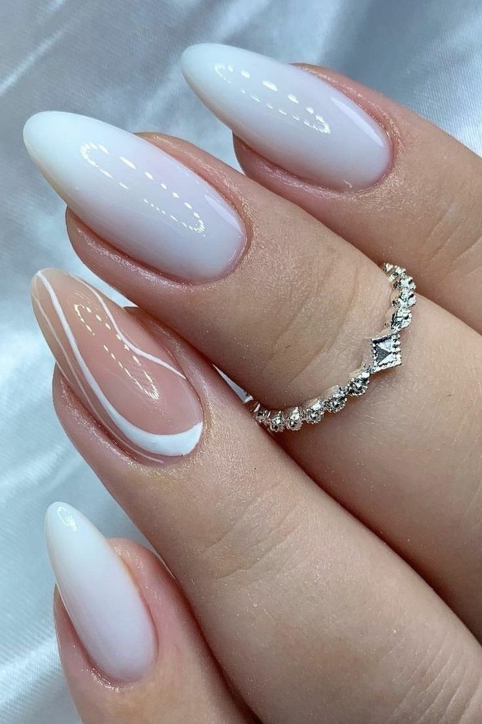 tendências unhas de casamento gel