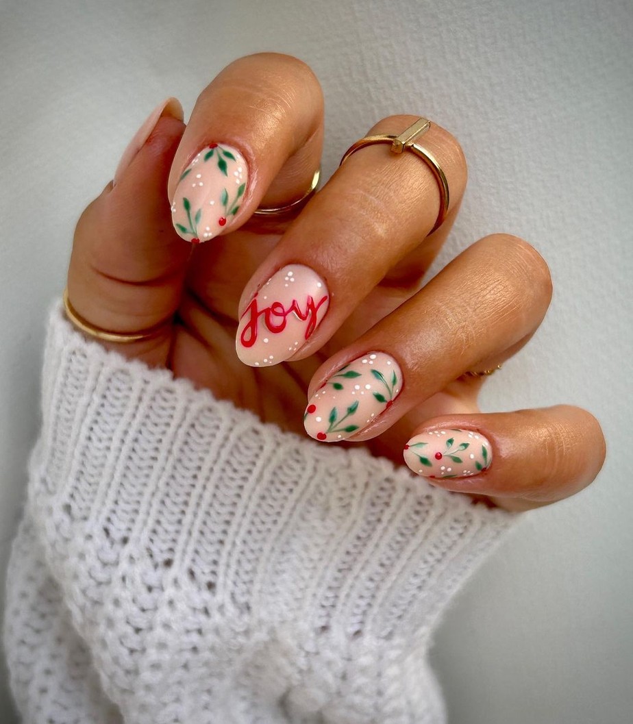 unhas natalinas para iniciantes