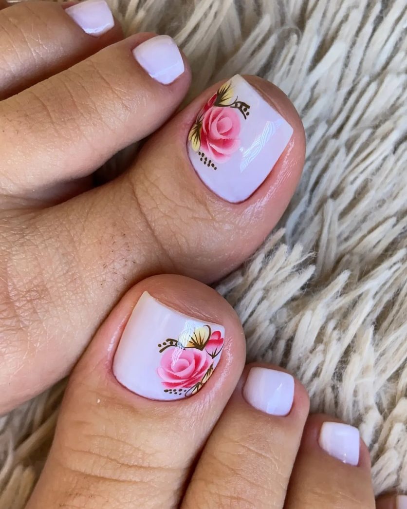 Unhas decoradas para pés ousadas