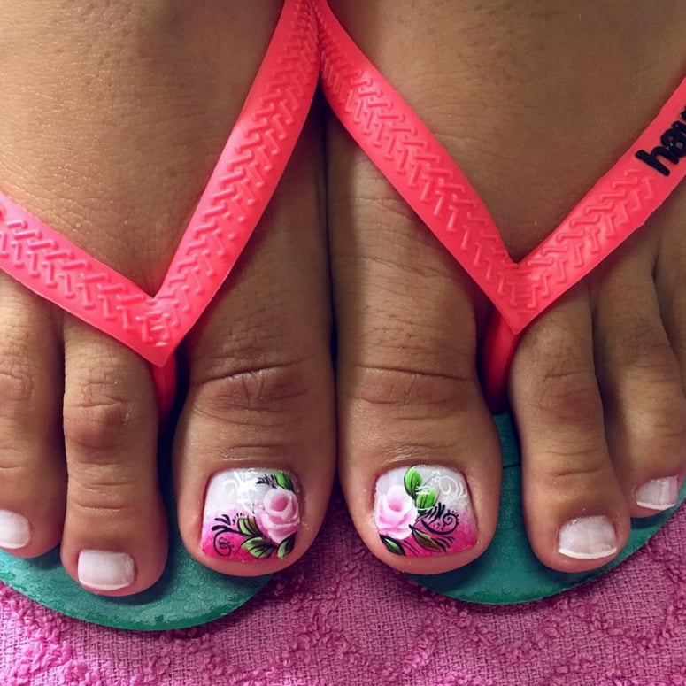 Ideias de unhas para pés