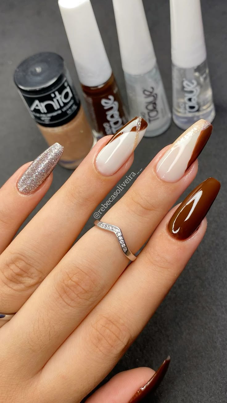 esmalte em gel marrom