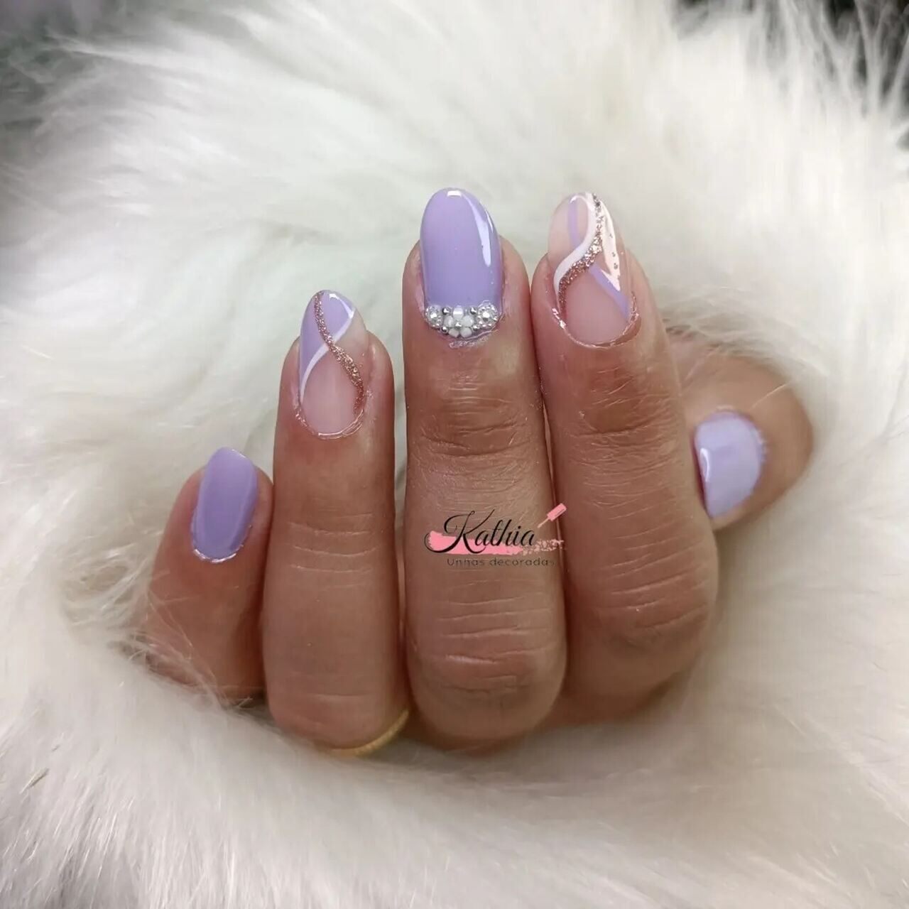 unhas de fibra de vidro decoradas coloridas