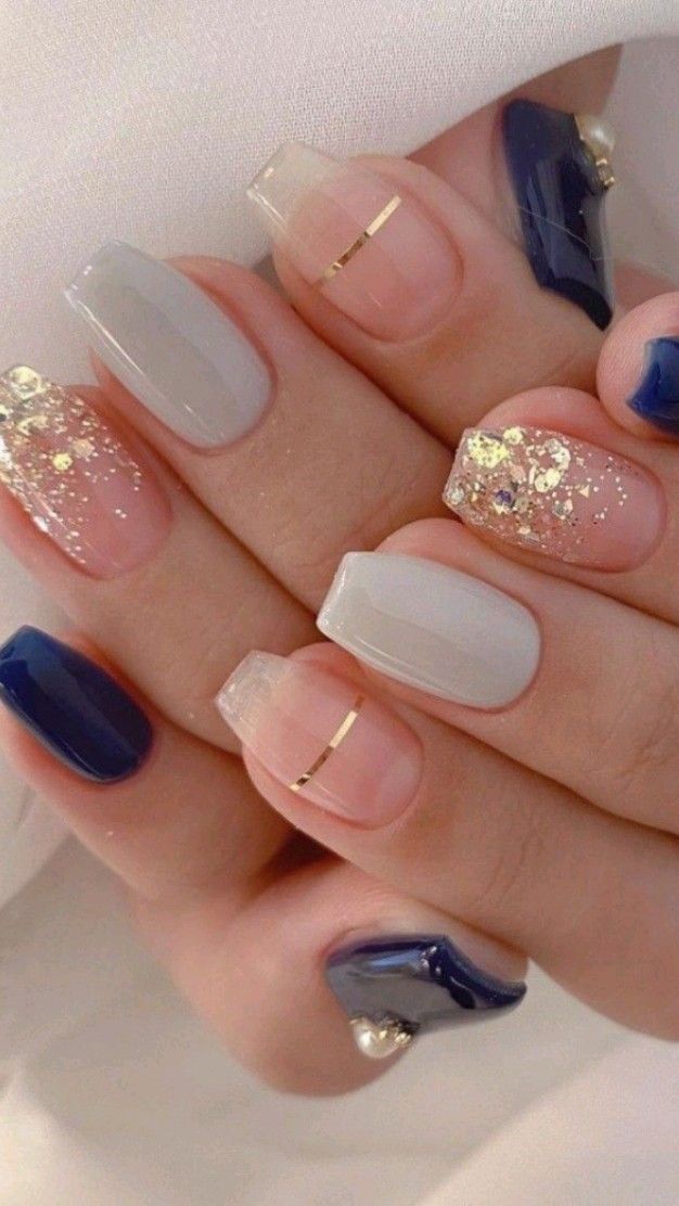 unha bailarina curta decorada