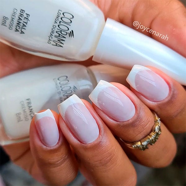 fotos de unhas francesinhas acrílicas