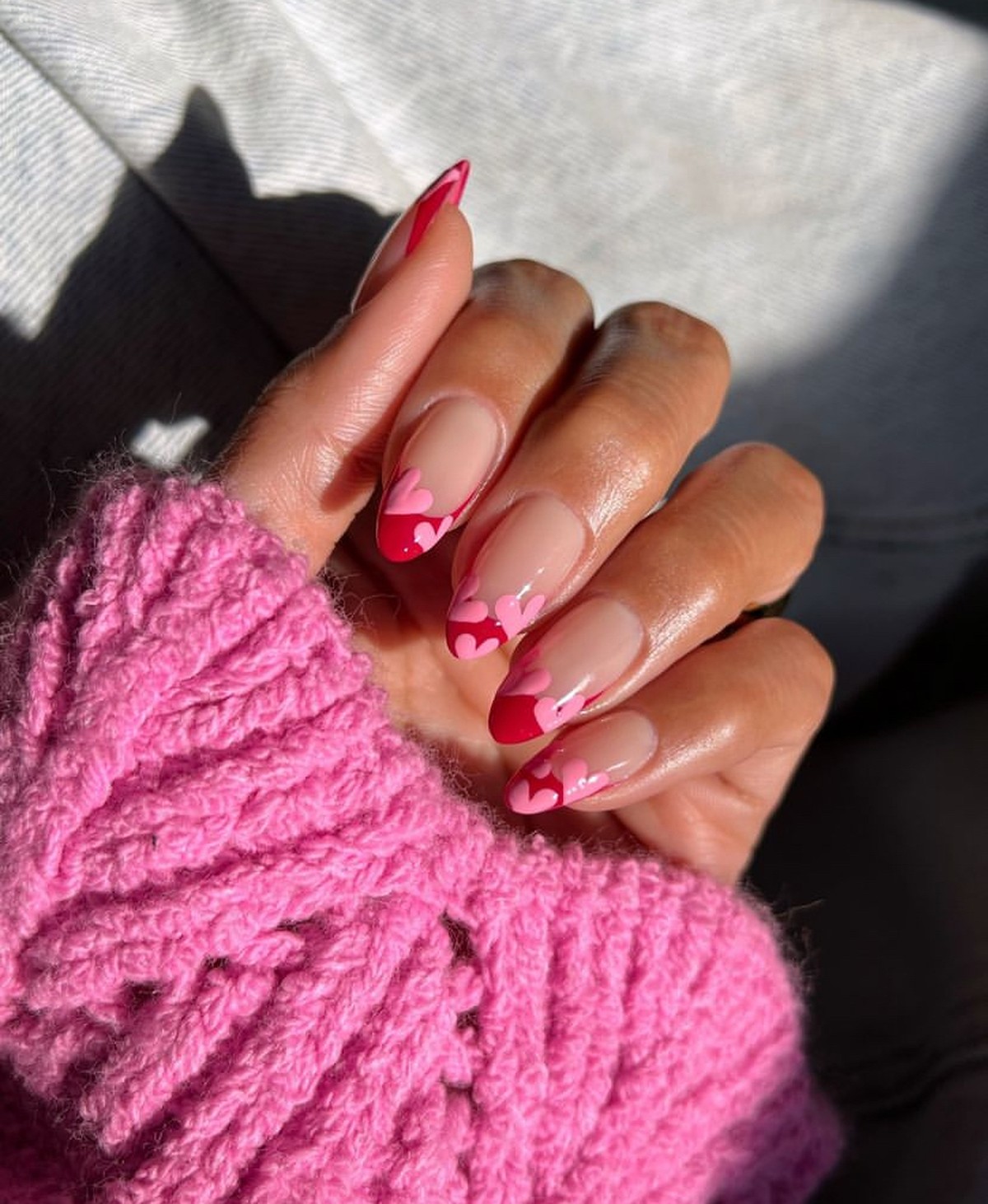 fotos de unhas francesinhas reversas