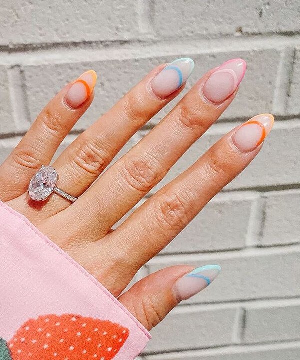 fotos de unhas francesinhas acrílicas