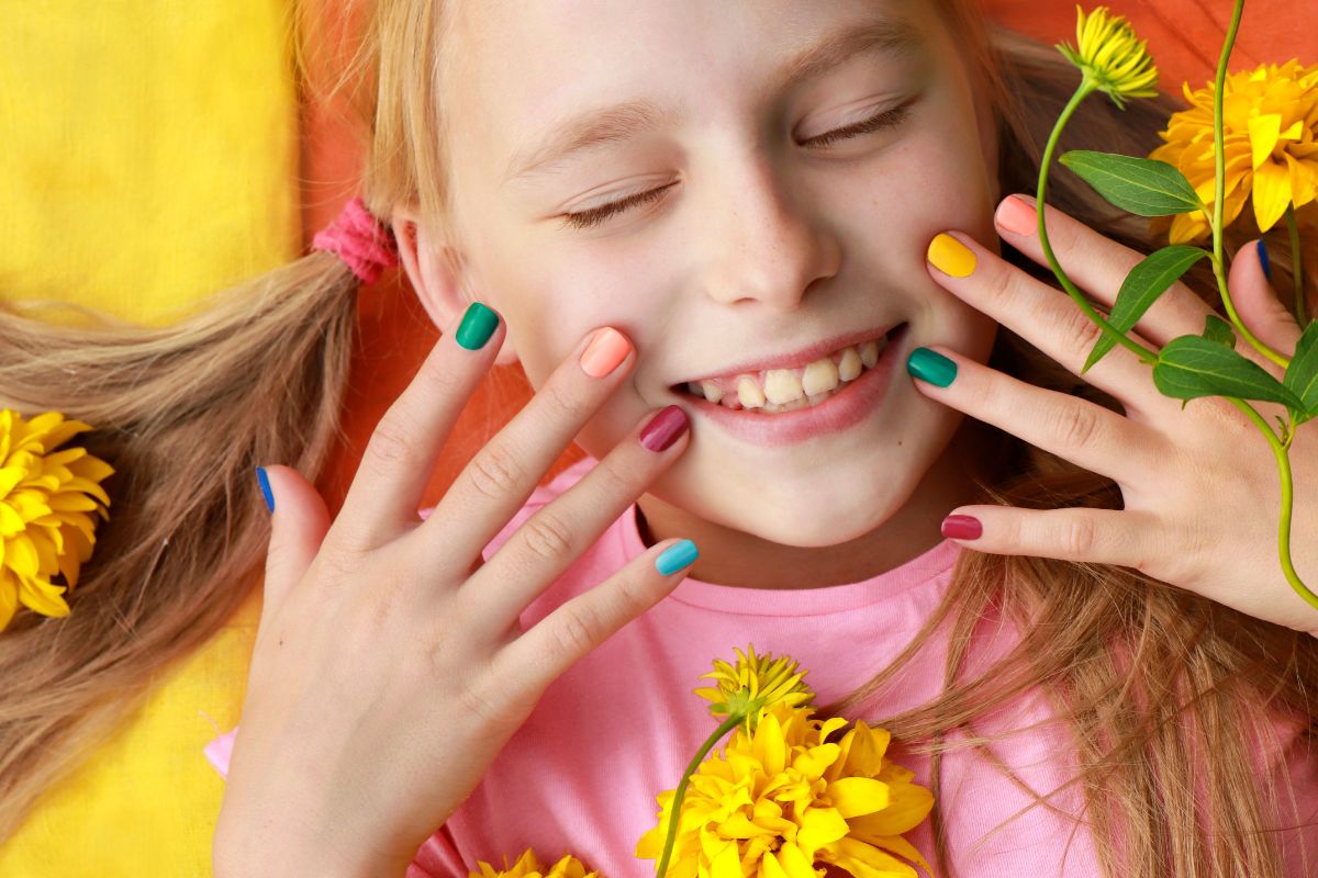 unhas decoradas para meninas