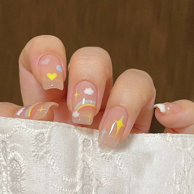unhas com glitter para crianças