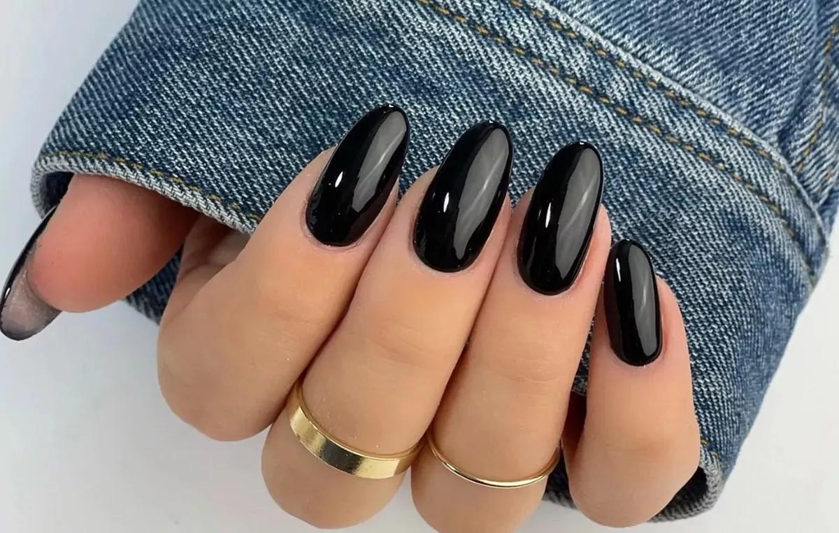unhas pretas elegantes