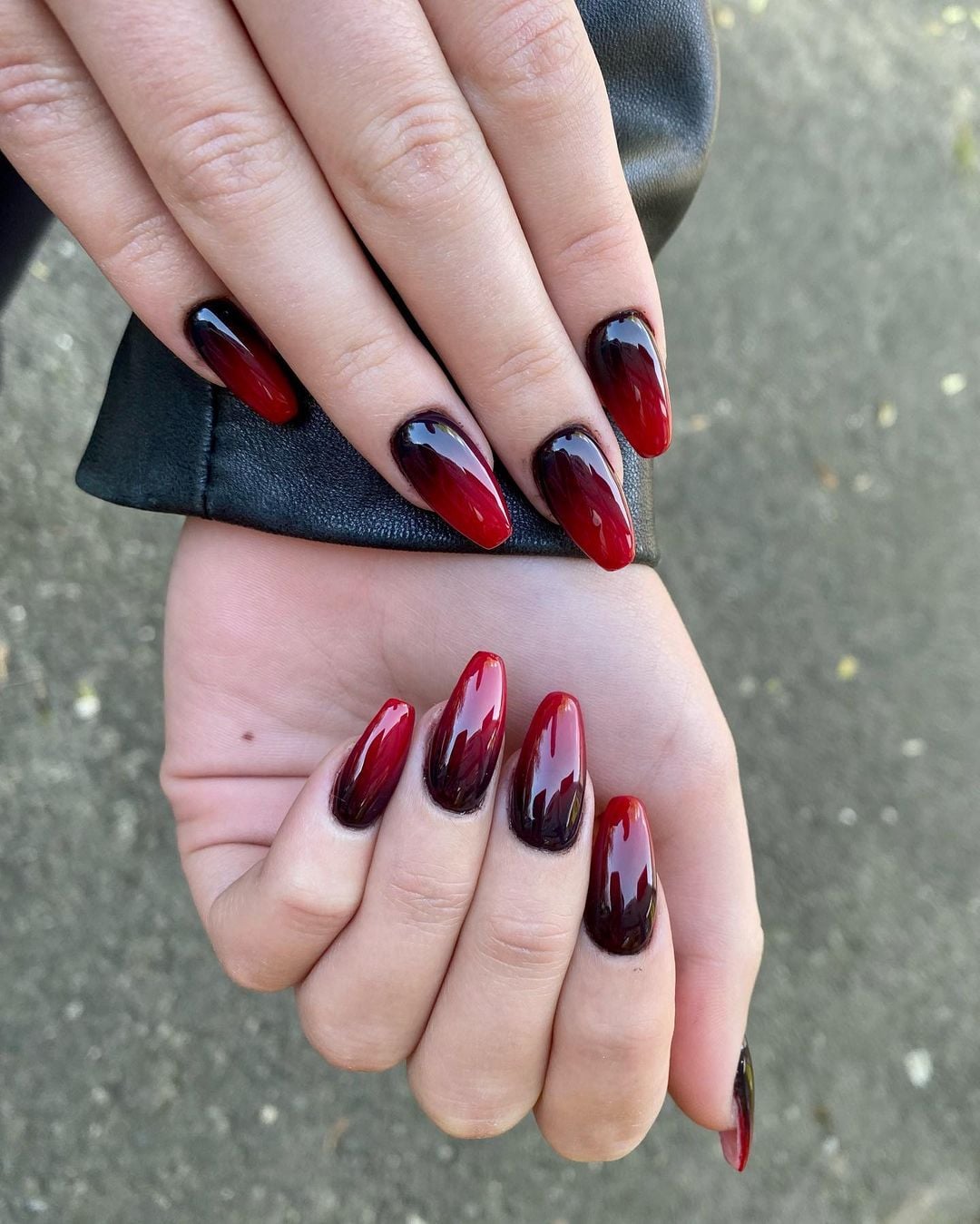 unhas pretas francesinha