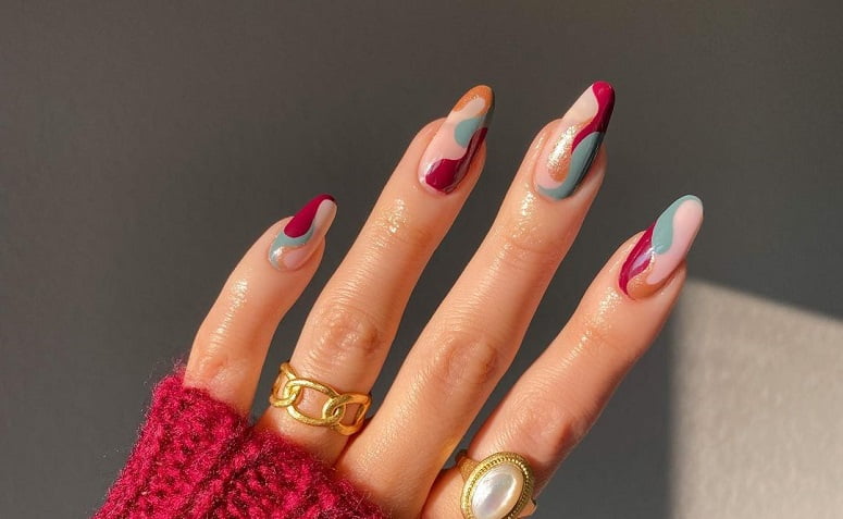 manicure unhas redondas inspiração