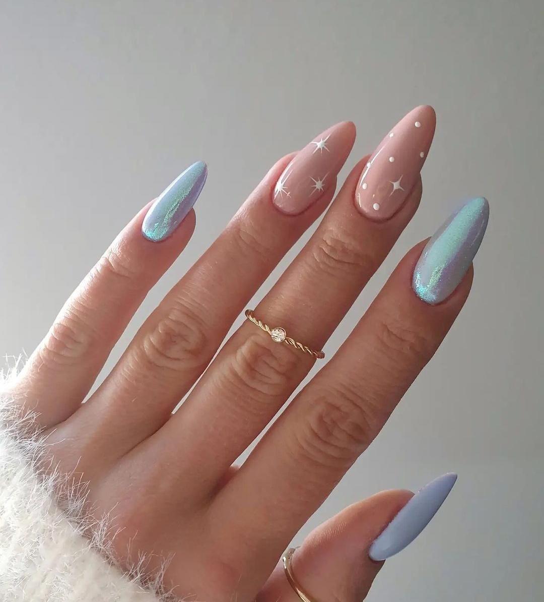 decoração de unhas minimalista