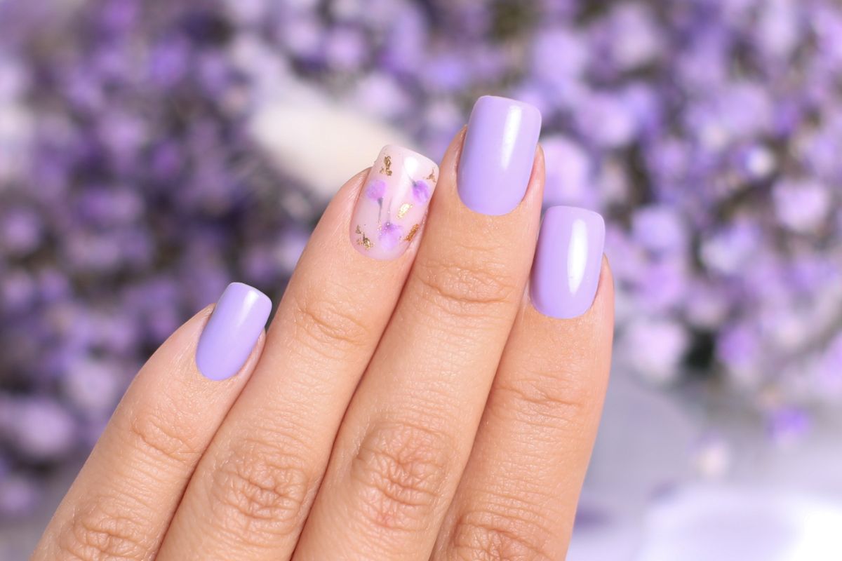 unhas com glitter degradê