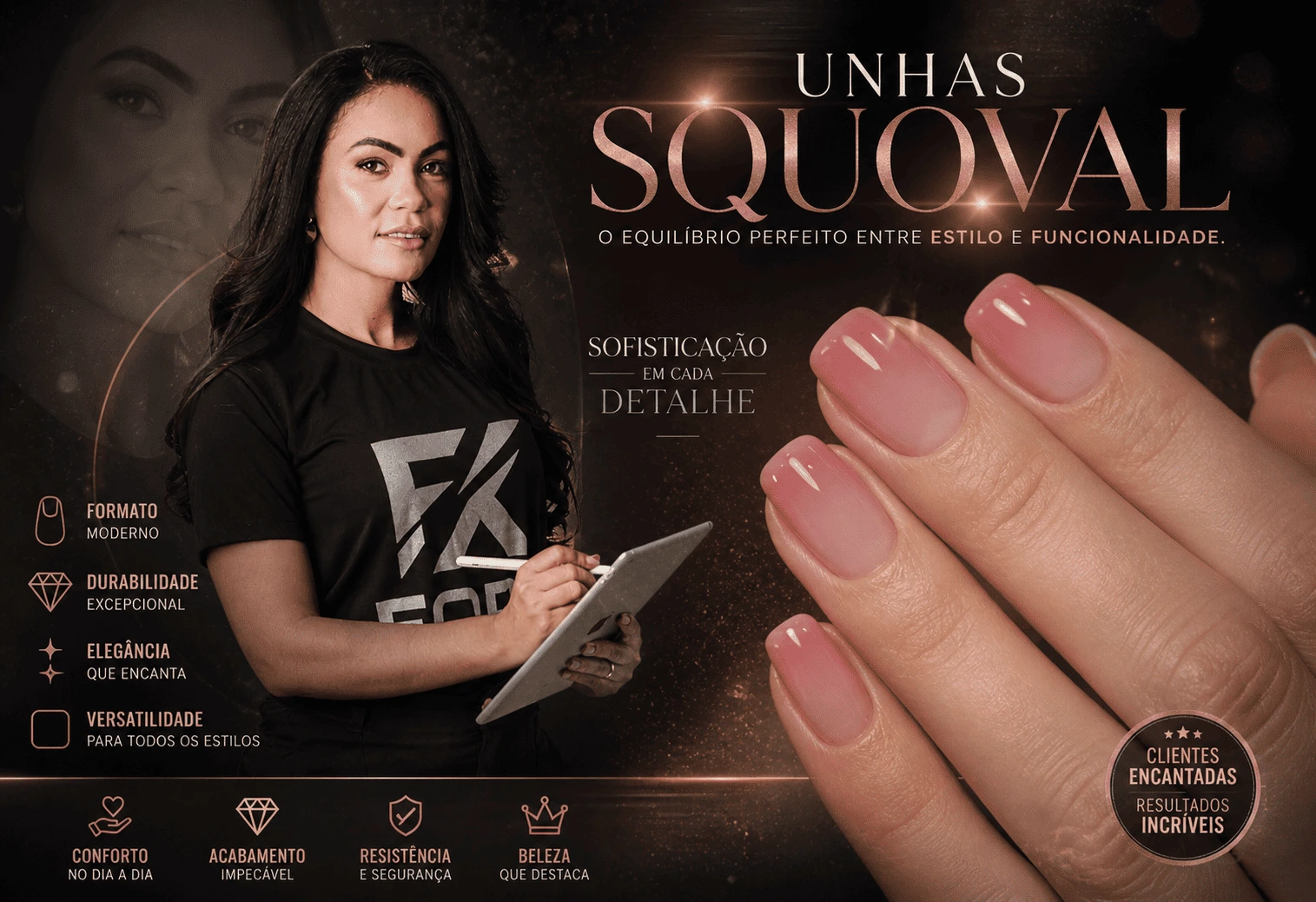 manicure squoval