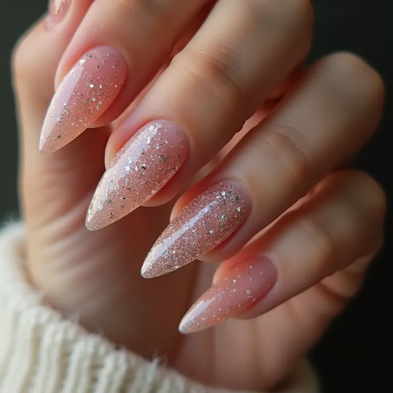 unhas stiletto minimalistas