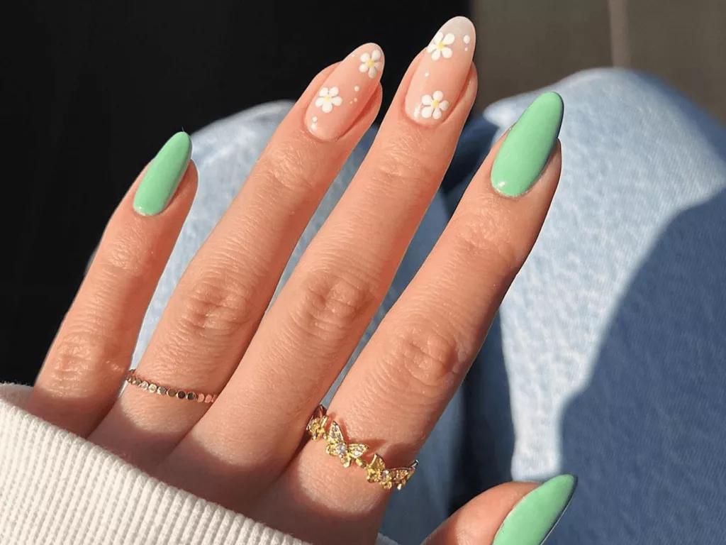 tons de verde para unhas