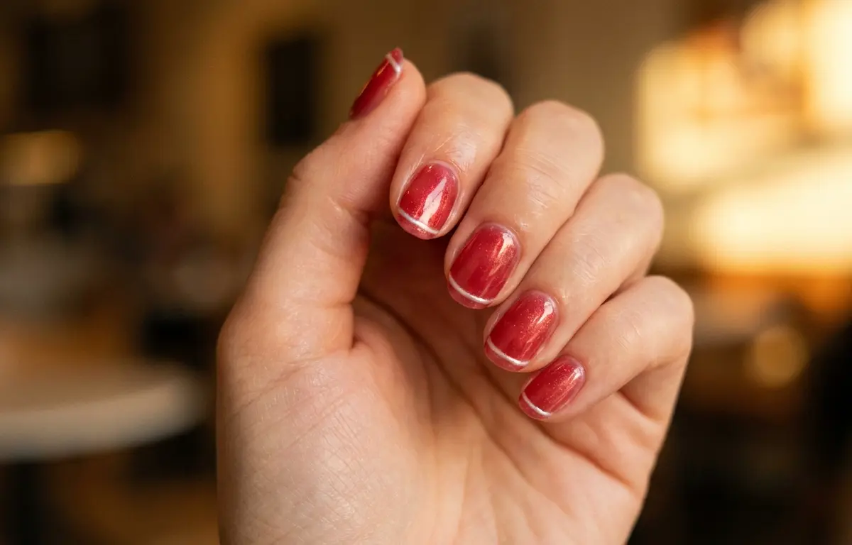 unhas vermelhas para festa