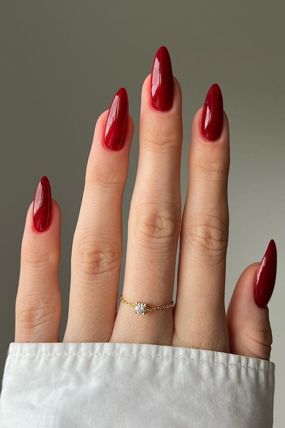 esmalte vermelho elegante