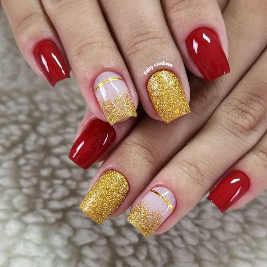 unhas vermelhas cereja