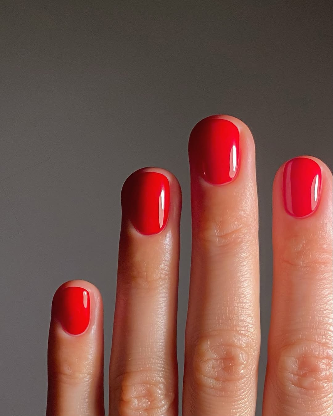 unhas vermelhas ombré