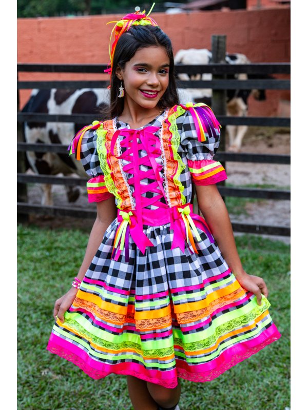 vestido caipira barato