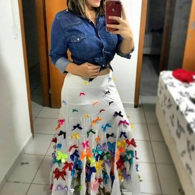 vestido caipira simples