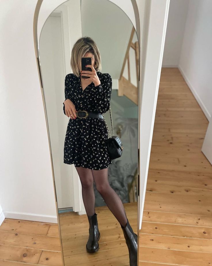 look boho vestido bota country meia calça