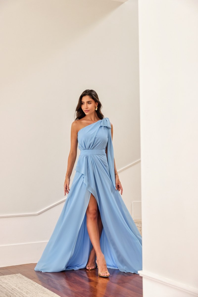 vestido de festa cetim