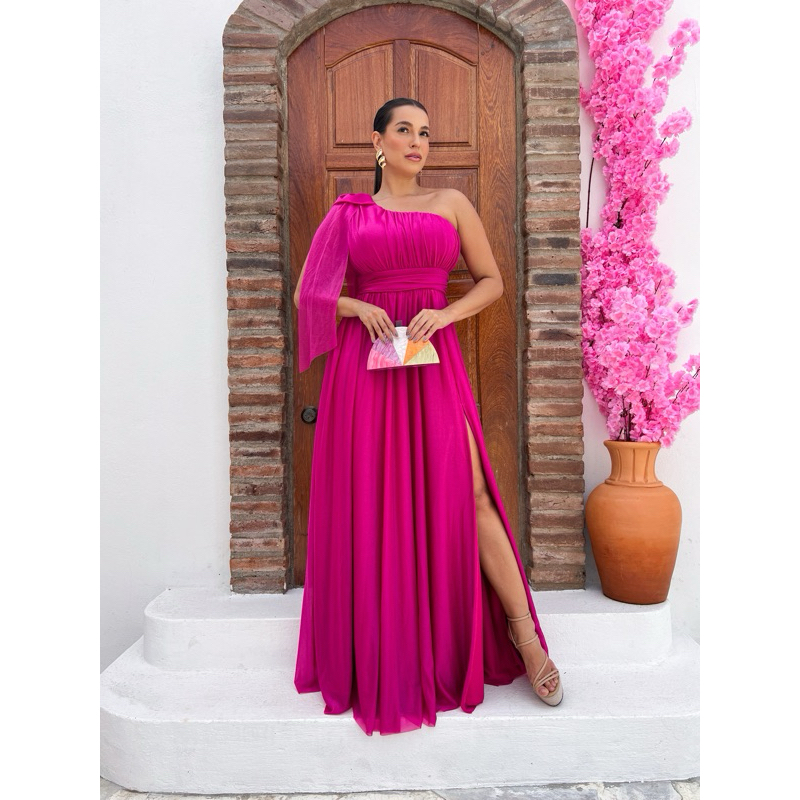 vestido de festa cetim