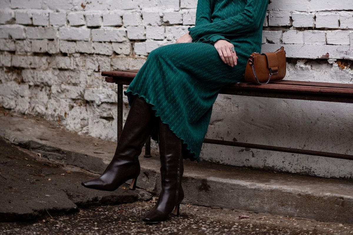 looks com vestido longo e bota