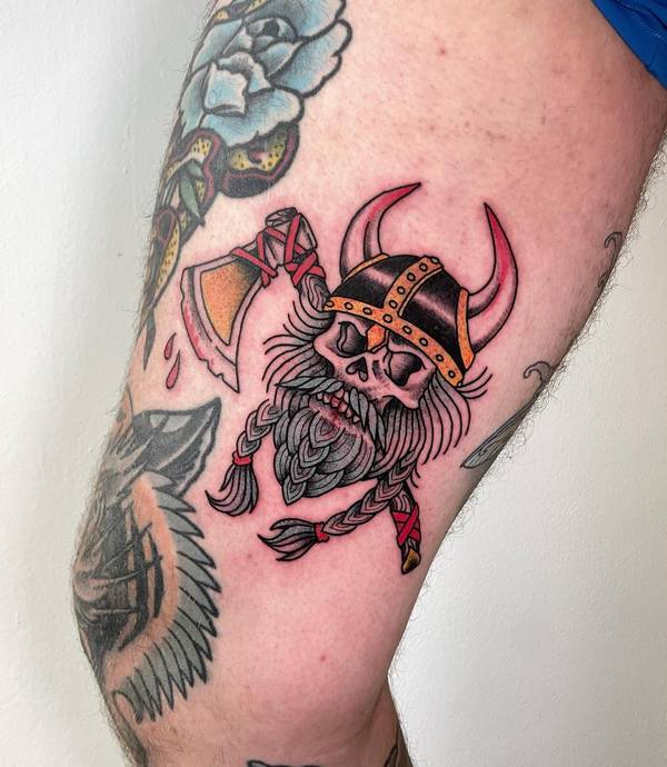 tatuagem geométrica viking