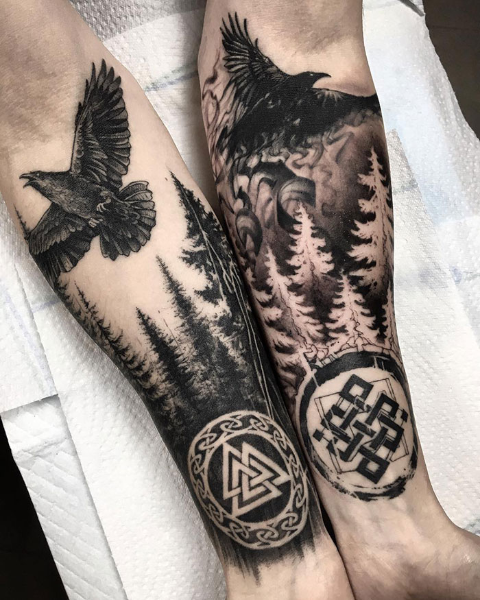 tatuagem bússola viking