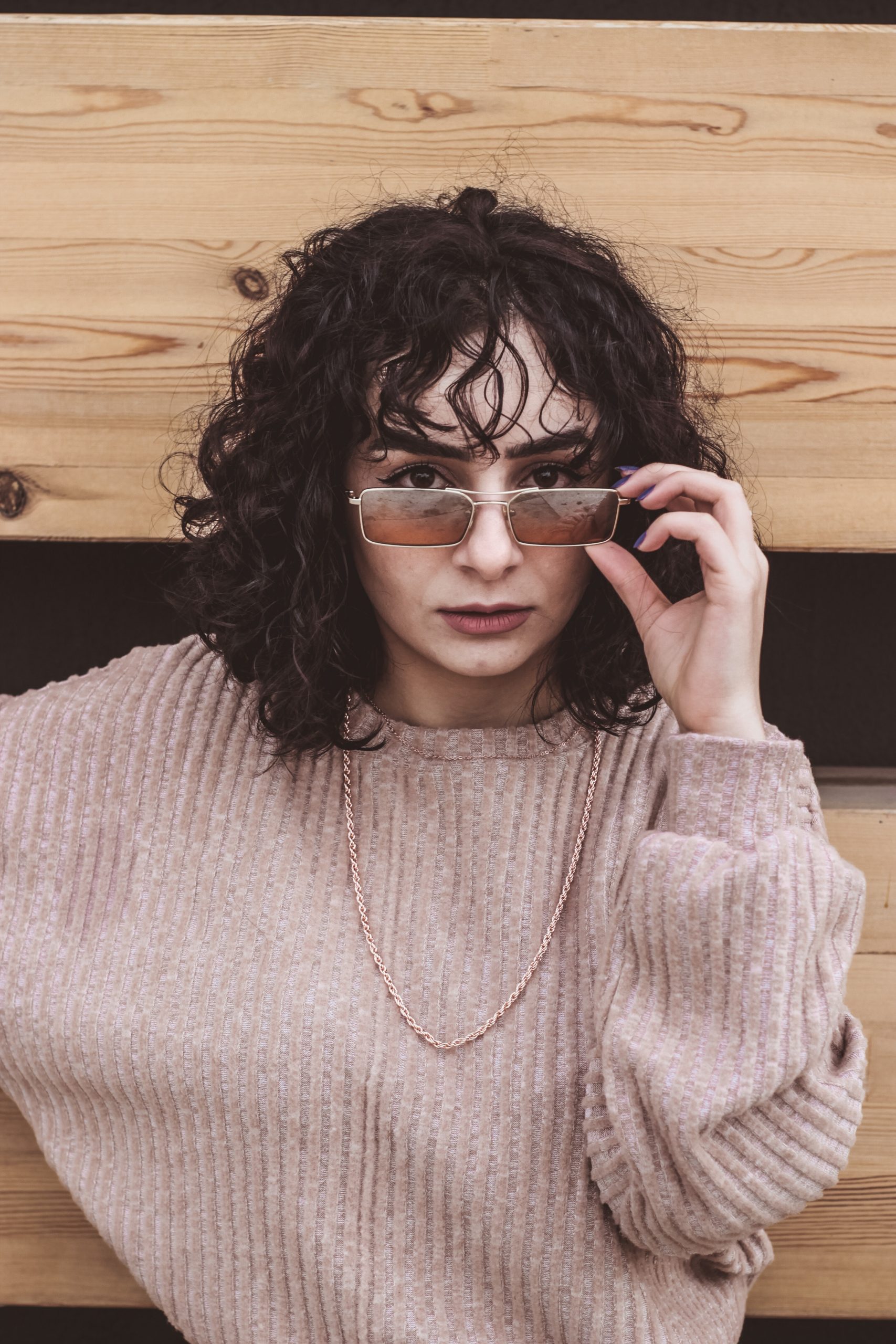 Wolf cut para cabelos crespos