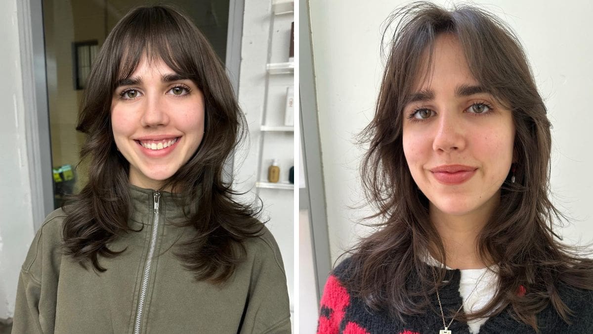 corte wolf cut cabelo ondulado
