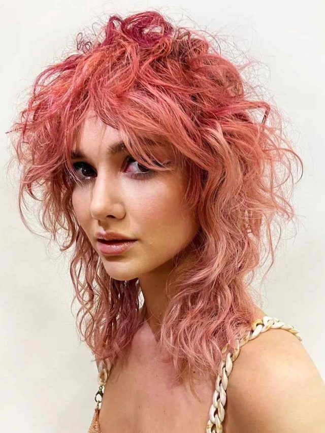 corte wolf cut cabelo ondulado